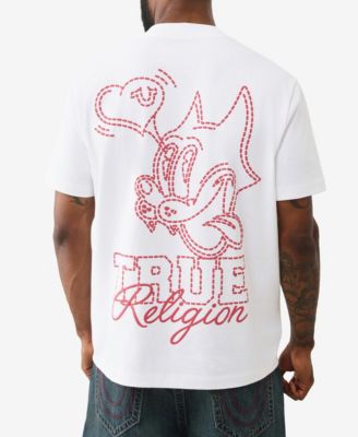 Мужская футболка True Religion с коротким рукавом и круглым вырезом горловины