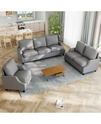 Современный комплект диванов для гостиной Streamdale Furniture из 3 предметов