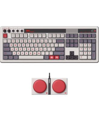 Беспроводная игровая механическая клавиатура 8BitDo Retro с цифровой клавиатурой для Windows и Android серого цвета