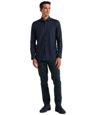 Мужские приталенные брюки Perry Ellis двойного плетения с 5 карманами