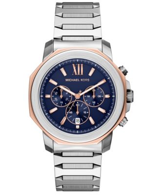 Мужские двухцветные часы из нержавеющей стали с хронографом Prescott от Michael Kors, 44 мм multi