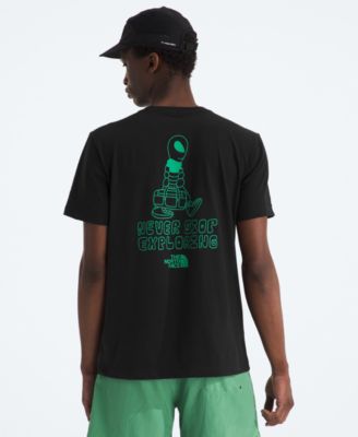 Мужская футболка The North Face Celestial Drift с коротким рукавом черного цвета