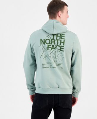 Мужская толстовка The North Face с капюшоном MTN Top зеленого цвета