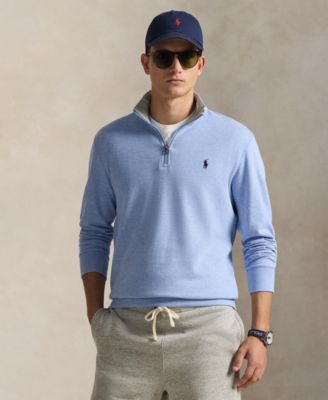 Мужской свитер Polo Ralph Lauren с застежкой на четверть молнии
