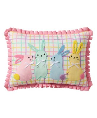 Реверсивная декоративная подушка Hallmark Bunny BFFs, 14 