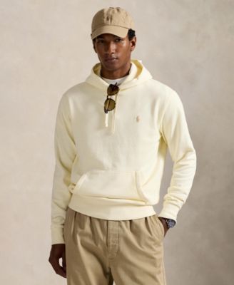 Мужская махровая толстовка Polo Ralph Lauren с длинным рукавом цвета слоновой кости/кремовый