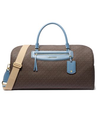 Дорожная сумка Michael Kors Jet Set Extra Large Weekender коричневого цвета