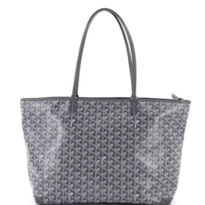 Бывшая в употреблении сумка Goyard MM Artois из серого холста с покрытием