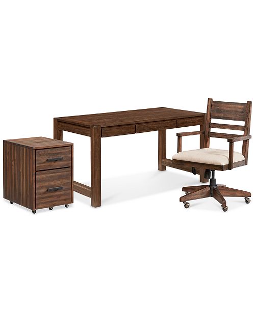 Furniture Avondale Home Office Furniture 3 Pc Set Desk File Cabinet Desk Chair Reviews Furniture Macy S