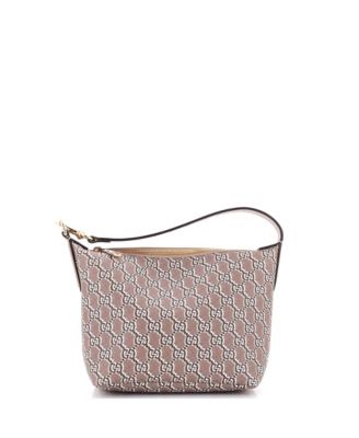 Бывшая в употреблении сумка Gucci Super Mini Ophidia на молнии GG Shadow Coated Canvas коричневого цвета