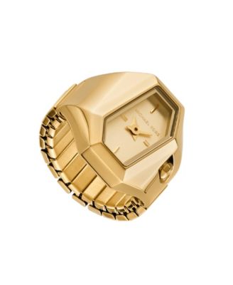 Женские кварцевые часы Suri с двумя стрелками Michael Kors с золотым кольцом из нержавеющей стали, 22 мм, золото