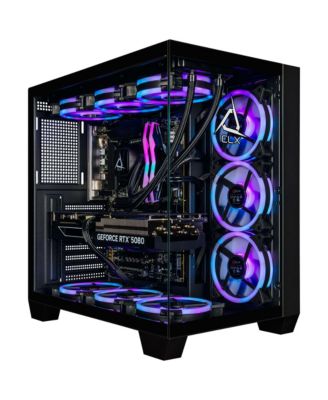 Игровой ПК CLX Set - Intel Core Ultra 7 270K Plus с жидкостным охлаждением, 3,7 ГГц, 64 ГБ оперативной памяти DDR5, видеокарта GeForce RTX 5080 16 ГБ, SSD-накопитель емкостью 2 ТБ, Wi-Fi, Windows 11 Home black