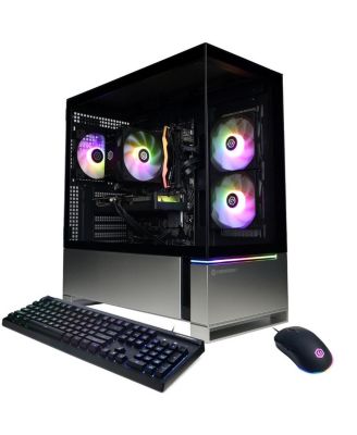 Настольный игровой компьютер CyberPowerPC Gamer Master, AMD Ryzen 5 8400F, 4,2 ГГц, 16 ГБ оперативной памяти, 1 ТБ SSD, NVIDIA GeForce RTX 5050, 8 ГБ, Windows 11 Home black