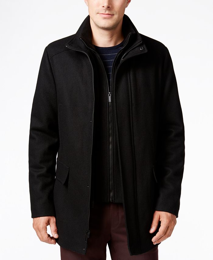 Calvin Klein Men's Wool Blend Car Coat & Reviews - Coats & Jackets ...