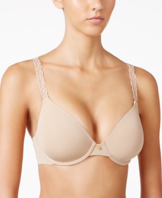 Natori Pure Luxe Embroidered-Strap Bra 