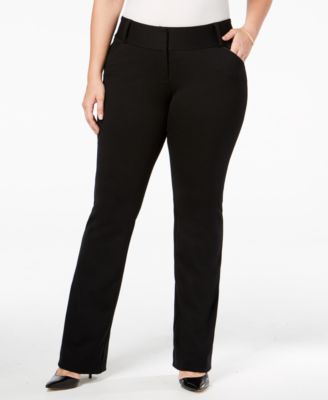 plus size leather trousers