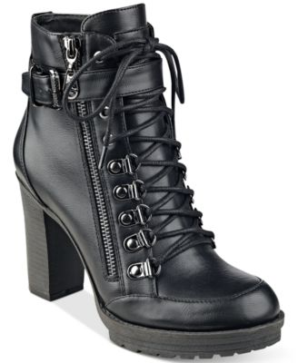G by GUESS Grazzy Lace-Up Booties 