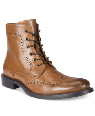 Blind Sided Wingtip Perforated Boots 