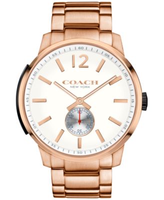 coach men's bleecker watch