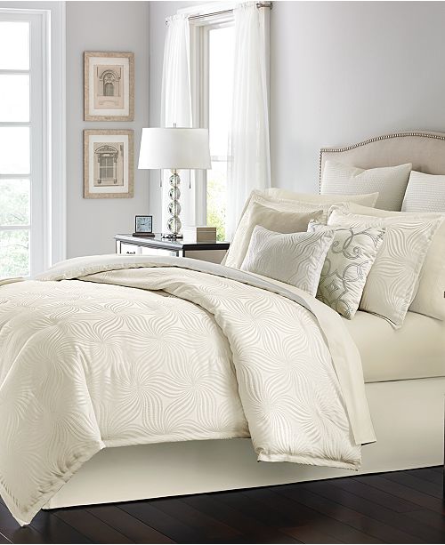 Martha Stewart Collection Juliette Ivory 14 Pc Queen Comforter Set Reviews Bed In A Bag Bed Bath Macy S