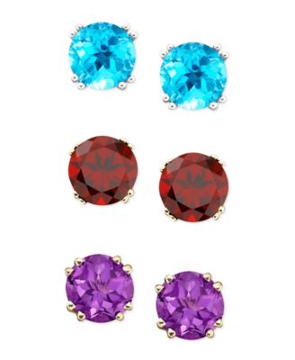 macys garnet earrings