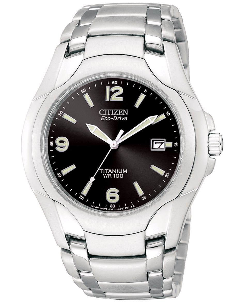 Citizen Watch, Mens Eco Drive Stainless Steel Bracelet 40mm BM6060