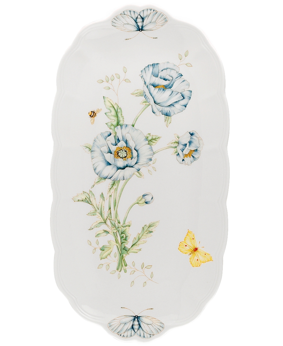 Lenox Butterfly Meadow Oblong Sandwich Tray, 14 3/4   Fine China