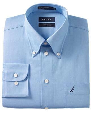 Nautica Dress Shirt, Vintage Oxford - Dress Shirts - Men - Macy's