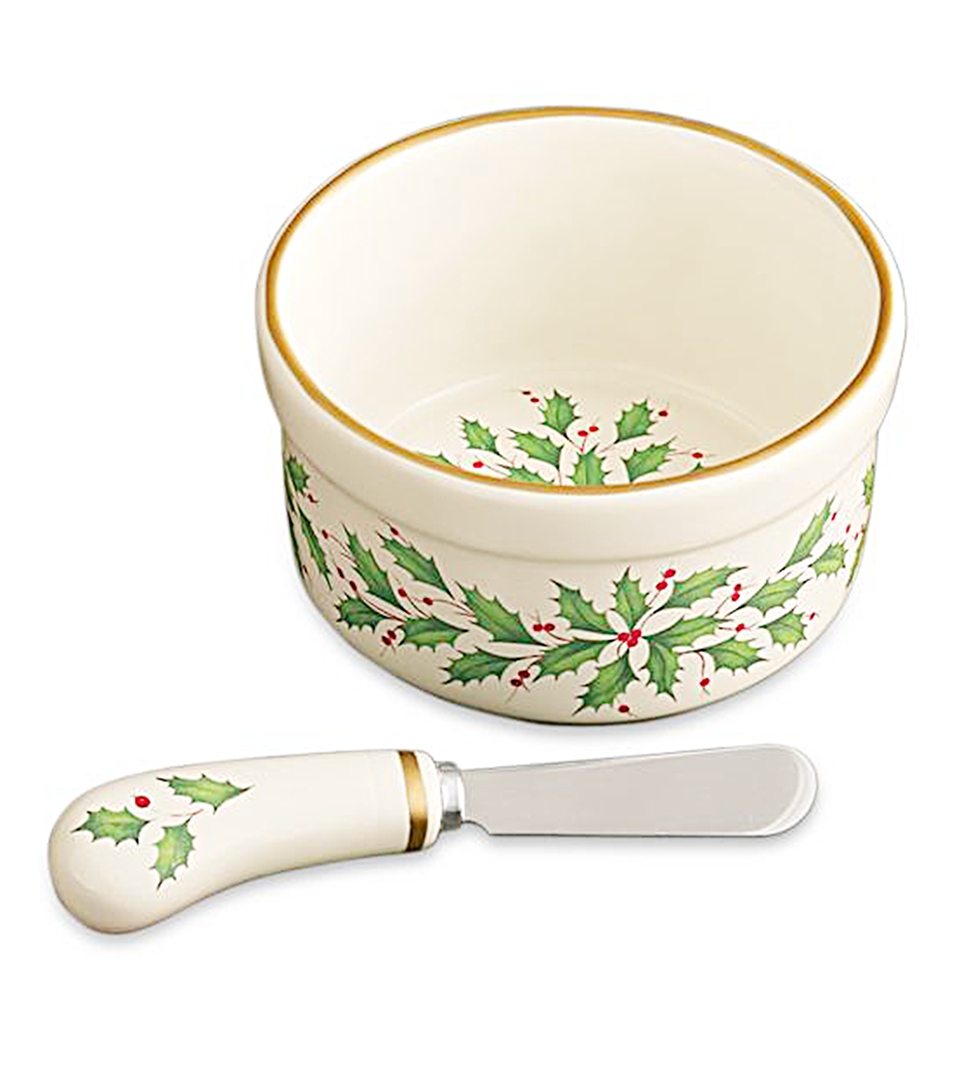 Lenox Dinnerware, Exclusive Winter Meadow Dip Bowl with Spreader