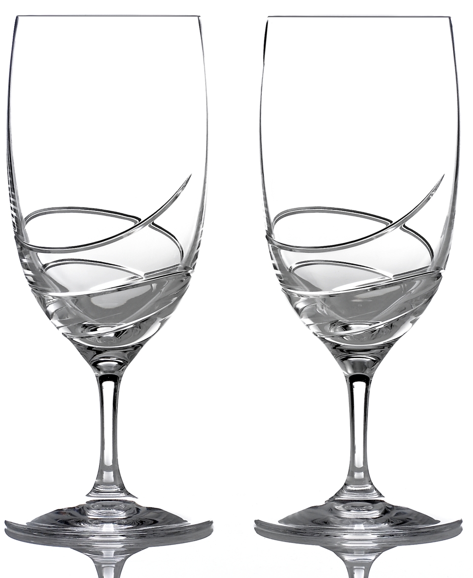Waterford Iced Beverage Glasses, Set of 2 Ballet Ribbon Essence