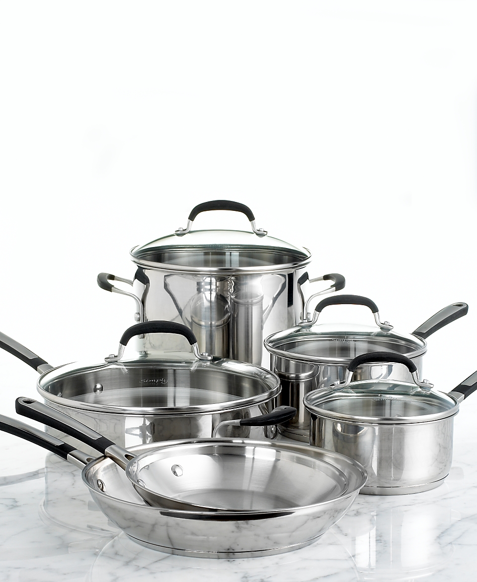   Reviews for Calphalon Cookware Simply Stainless Steel 10 Piece Set