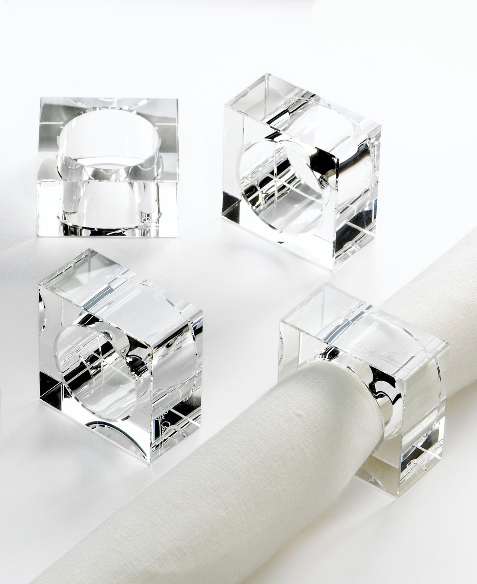 Oleg Cassini Napkin Rings Collection   Table Linens   Dining