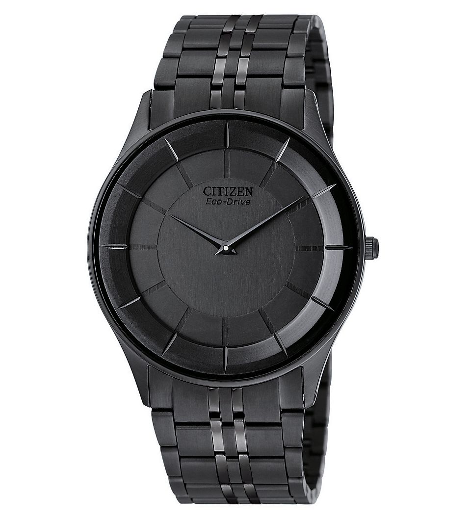 Citizen Watch, Mens Eco Drive Palidoro Diamond Accent Black Ion