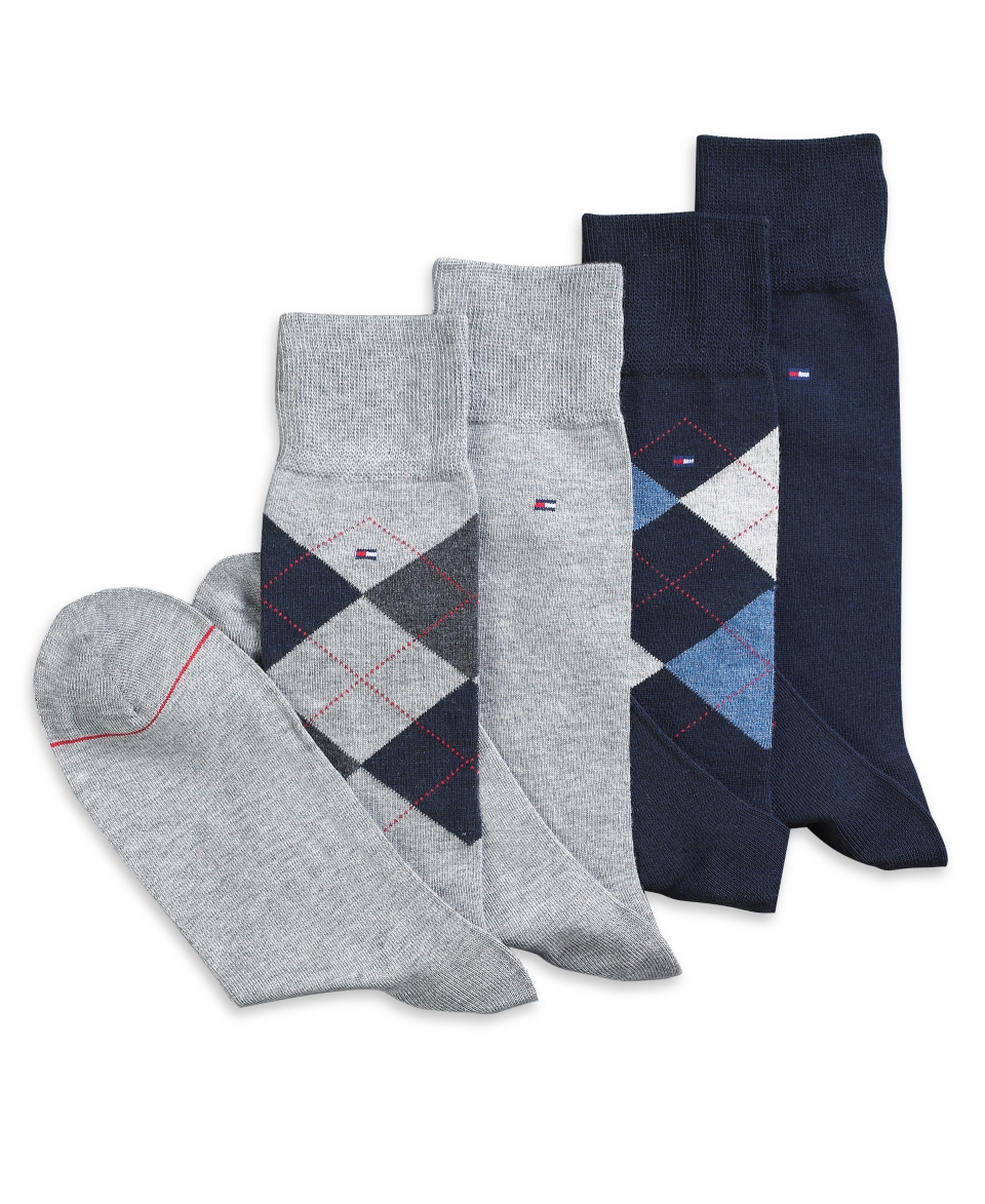 Tommy Hilfiger Socks, 4 Pack Providence Argyle