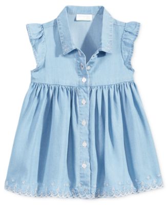 next baby girl denim dress