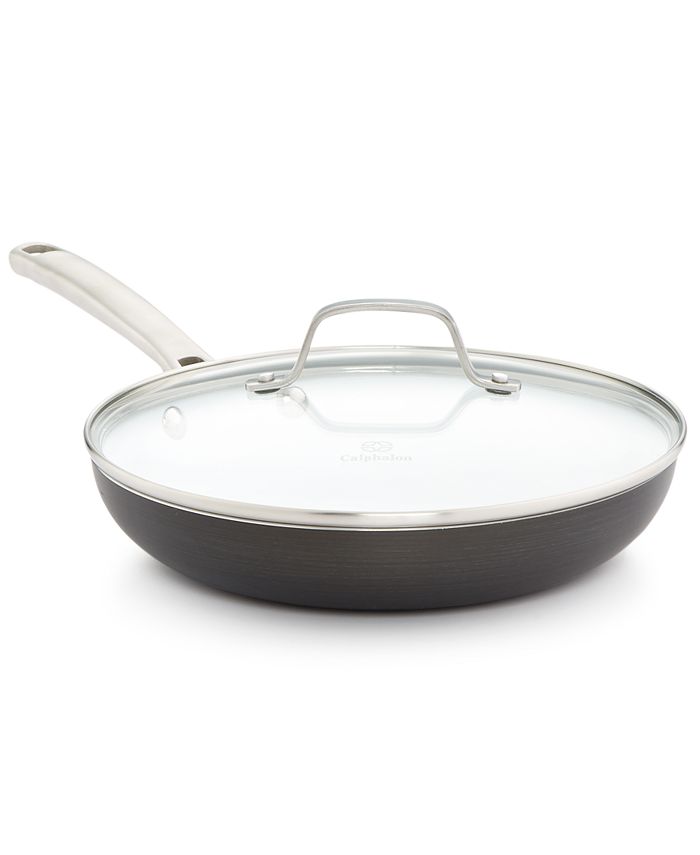 Calphalon Classic Ceramic 10" Fry Pan with Lid & Reviews Cookware