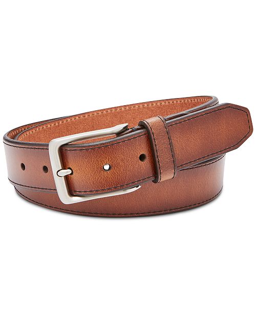 Fossil Men S Griffin Leather Belt Reviews All Accessories Men Macy S