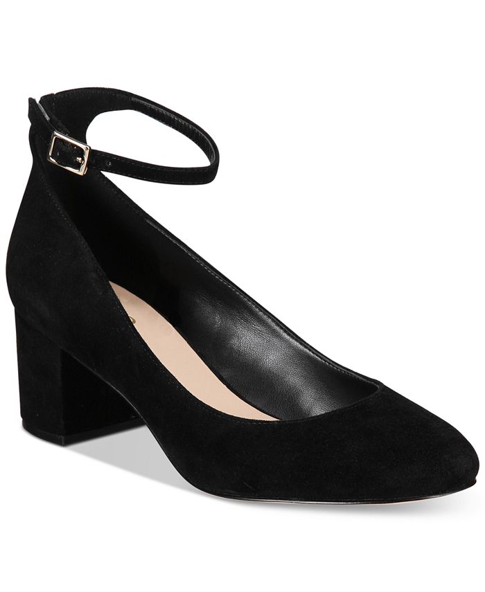 aldo black block heels