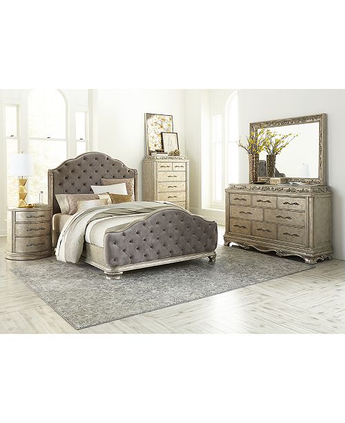 Furniture Zarina Bedroom Furniture 3 Pc Set King Bed Chest Nightstand Reviews Furniture Macy S