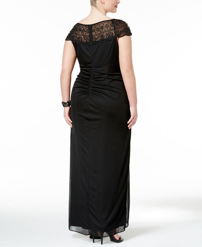 Msk embellished ruched jersey gown Clearance
