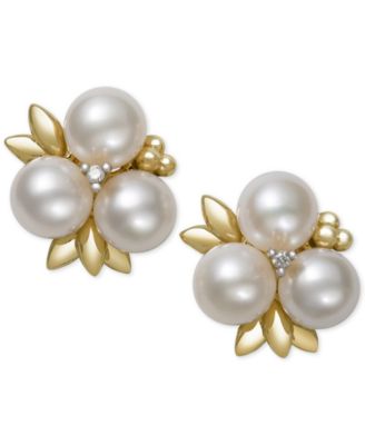 macys pearl earrings