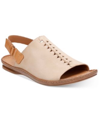 Sarla Forte Peep-Toe Flat Sandals 