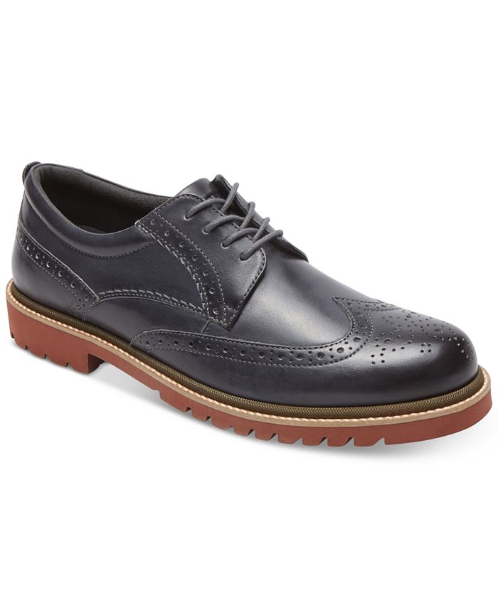 rockport marshall wingtip black