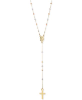 14k rose gold rosary