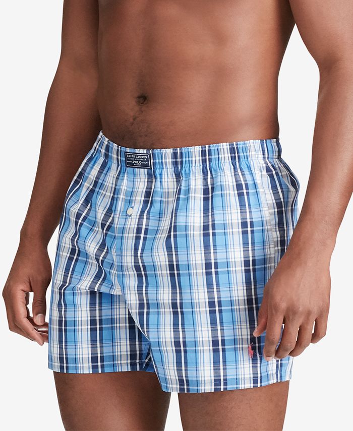 Polo Ralph Lauren Mens Printed Woven Boxers  Reviews - Underwear 