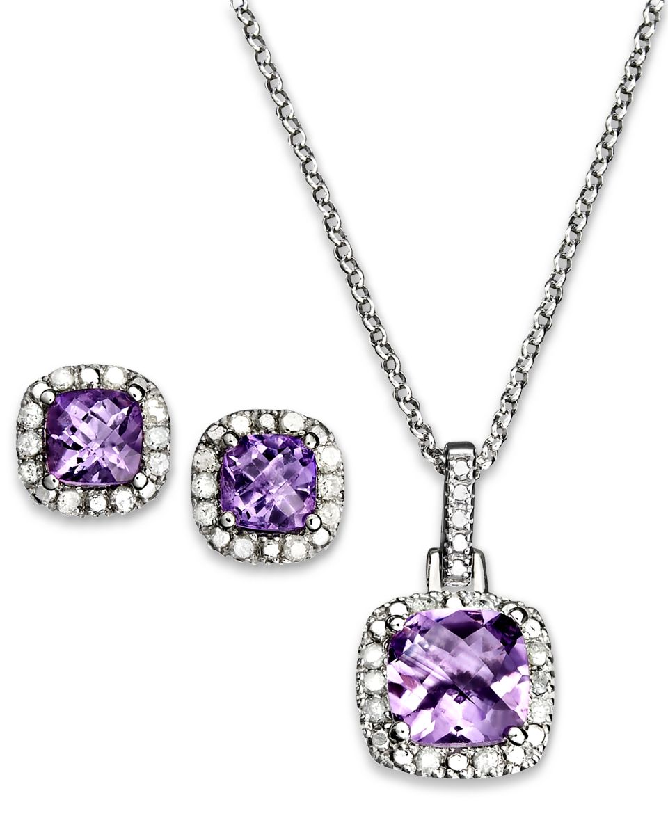 Victoria Townsend Sterling Silver Jewelry Set, Amethyst (2 3/4 ct. t.w