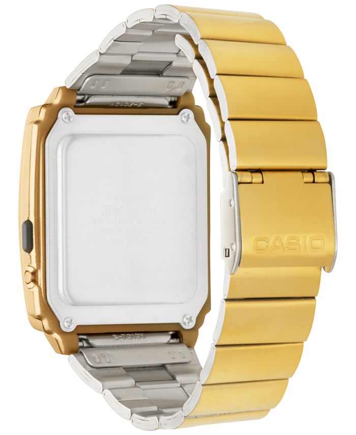 gold calculator watch casio