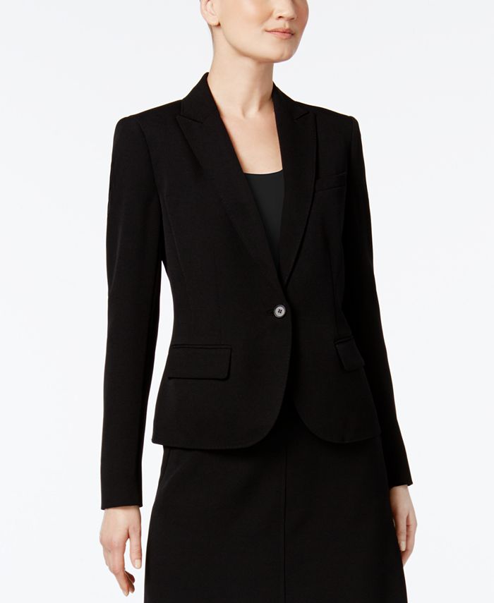 Anne Klein Executive Collection Single-Button A-Line Skirt Suit ...