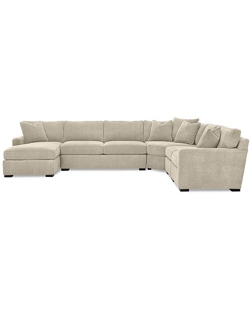 Furniture Radley 5 Piece Fabric Chaise Sectional Sofa Created For Macy S Reviews Furniture Macy S