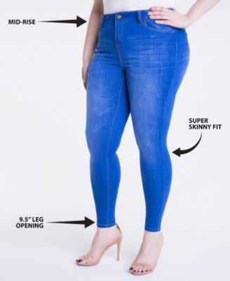 plus size super stretch skinny jeans